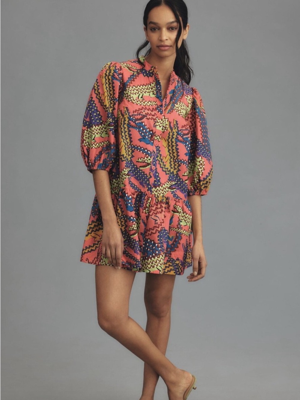Farm Rio x Anthropologie Crocodile Mini Dress